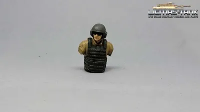 1/16 US M1A2 Abrams American tank soldier figure painted for hatch