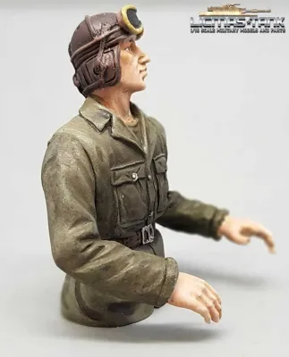 1/16 Figur U.S. Panzerbesatzung WW2 Panzer Kommandant Halbfigur