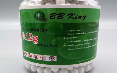 1000 shot 6mm Airsoft Ammo BB's & Tanks top Quality polished white