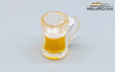 1/16 plastic beer mug for diorama
