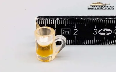 1/16 plastic beer mug for diorama
