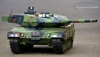 1/16 Leopard 2A6 Rauch & Sound Stahlgetriebe Heng Long BB + IR V-7.0