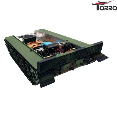 Painted Leopard 2A6 metal chassis with steel gears and V3 electronics