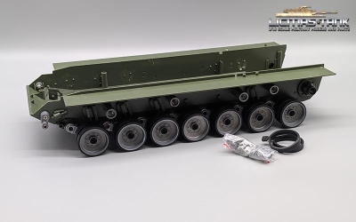 RC Tank Leopard 2 A6 TK6.0S - Spare part - Lower hull 3889 Heng Long 1:16 with metal wheels