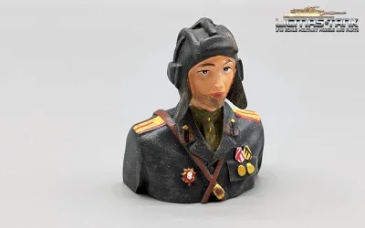 1/16 Figur russischer Panzerkommandant Teilfigur für WW2 Modelle bemalt aus Resin