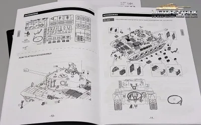 Original Torro RC Tank M26 Snow Leopard Manual Heng Long V6.0 / V7.0 with Targetpaper
