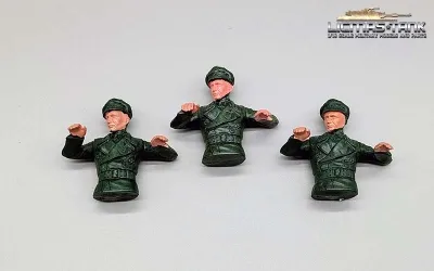 1/16 scale figures set of three tank commanders