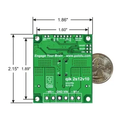 Pololu Qik 2s12v10 Dual Serial Motor Controller