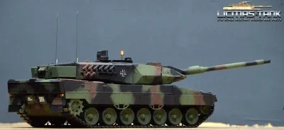 RC tank Taigen Leopard 2A6 infrared firing + servo 1:16 Metal Edition PRO Flecktarn Bundeswehr