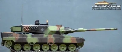 1/16 RC Panzer Leopard 2A6 IR + Servo Taigen Metall Edition Flecktarn Bundeswehr