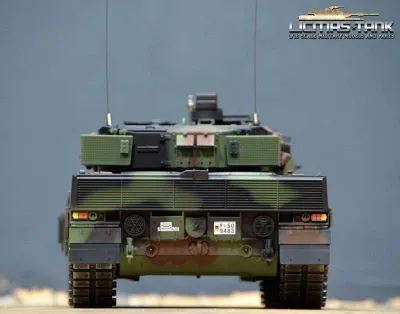 1/16 RC Panzer Leopard 2A6 IR + Servo Taigen Metall Edition Flecktarn Bundeswehr