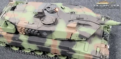 1/16 RC Panzer Leopard 2A6 IR + Servo Taigen Metall Edition Flecktarn Bundeswehr