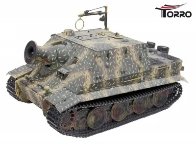 Sturmtiger RC Panzer 2.4 GHz mit Metallunterwanne & Metallfahrwerk IR Hinterhalttarn