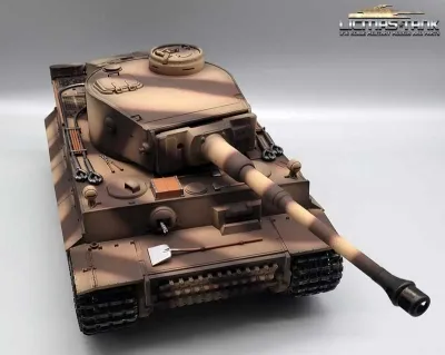 RC Panzer 2.4 GHz Tiger 1 Camouflage Taigen V3 IR + Kanonenrauch Metall-Edition 360°