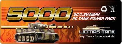 rc tank battery pack 5000 nimh