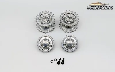Metall Treibräder & Leiträder Set Heng Long Tiger 1 Frühe Version