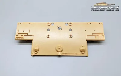 Taigen Tiger 1 spare part rear panel without attachments for Taigen/Torro metal lower hull 1/16
