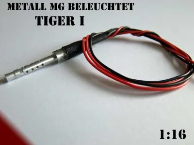 Metall MG beleuchtet Tiger I Heng Long