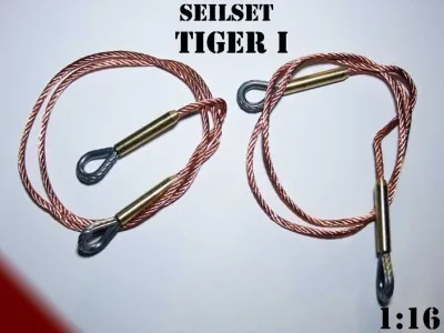Metall Seil-Set für Panzer "Tiger I" Heng Long
