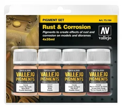 Vallejo Pigment Set "Rust & Corrosion" / 4x35ml