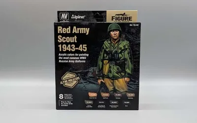 Model Color: Red Army Scout 1943-45 with 8 Colors and 1 1/35 Alpine Figure