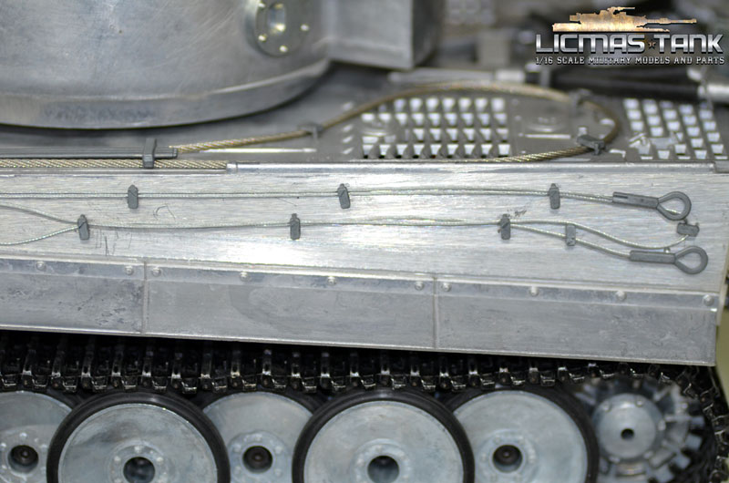 For 1/16 Henglong German Tiger I RC Tank Shovel Fire Hammer Metal Tool Set