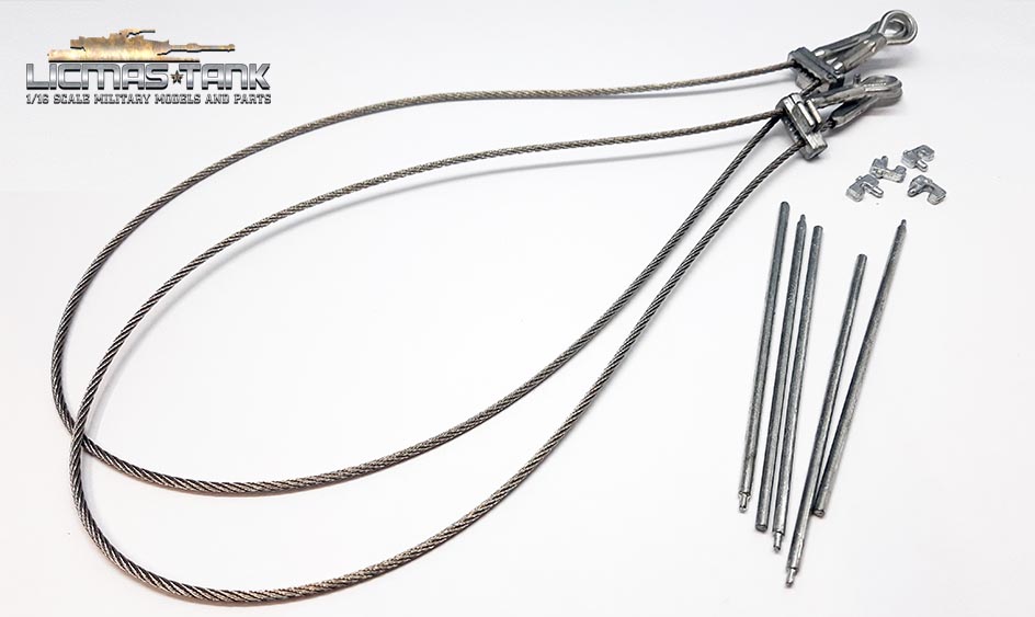 MATO Side Metal Towing Cable For 1/16 1:16 HL 3818-1 RC Germany Tiger 1 Tank 