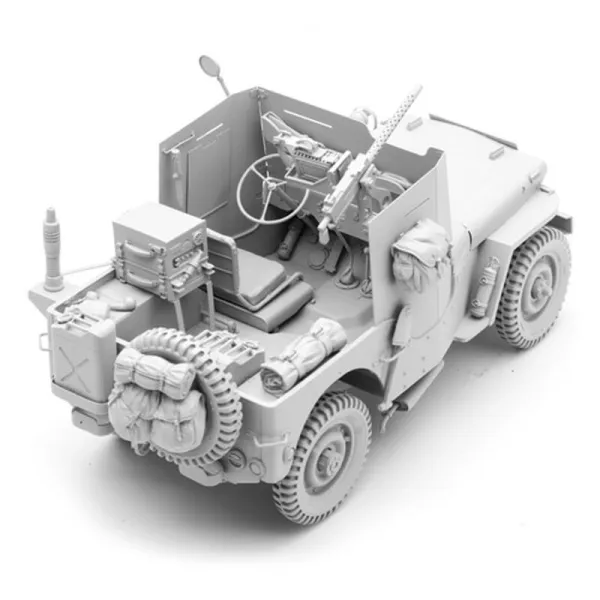 Willys WW II Jeep Off-road SUV 1:24 Militärfahrzeuge Metall Modellauto Pull Back 