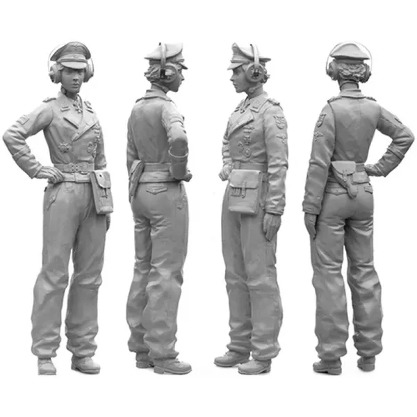 WWII German Female Tank Commander I SOL RESIN FACTORY, SCALE 1:16 1/16 MM250