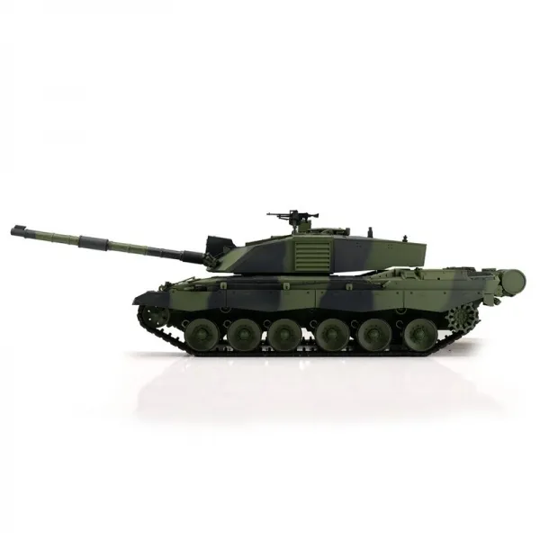 British Challenger 2 with metal tracks Camouflage BB+IR 1:16 Heng Long Torro Edition
