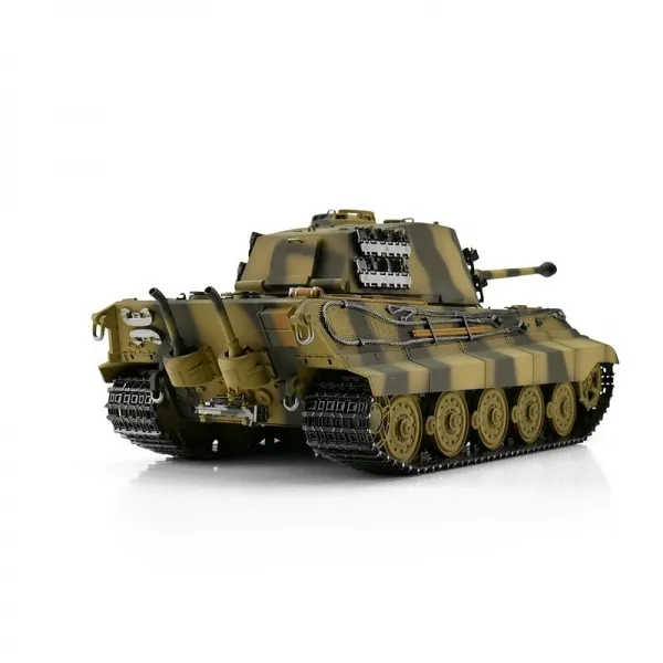 1/16 RC Tank King Tiger - Tiger II - Camouflage BB Shooting with Barrel Recoil