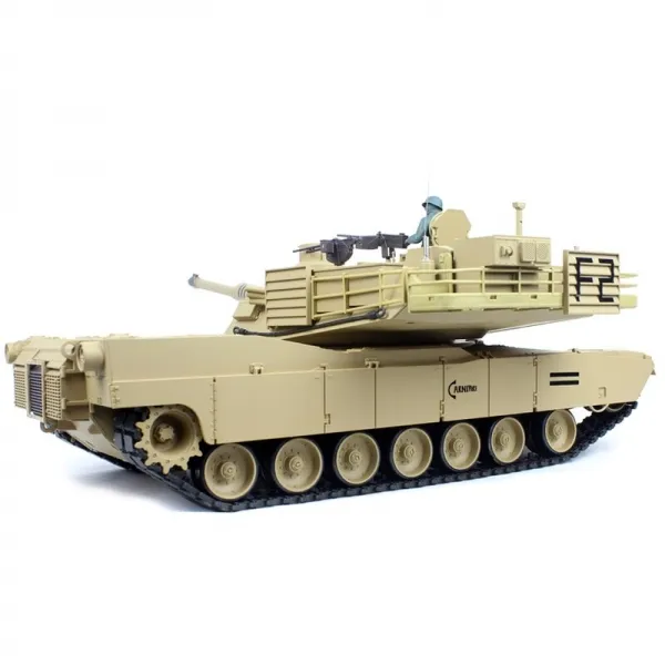 1/16 RC Panzer M1A2 Abrams BB + IR Wüste mit Metallketten Henglong V6.0 Torro-Edition