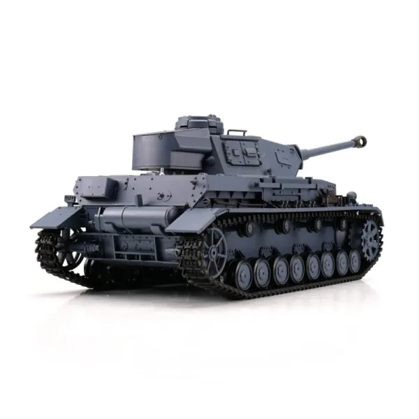 RC Panzer IV Ausf. F2 Heng Long 1:16 Grau Stahlgetriebe BB + IR 2.4Ghz V7.0