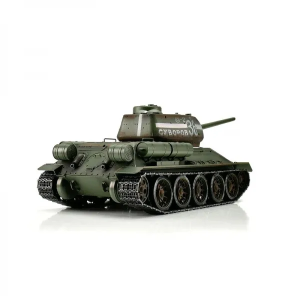 Russian T34/85 tank - 2.4 GHz - Scale 1/16 - Professional Edition - IR servo - green