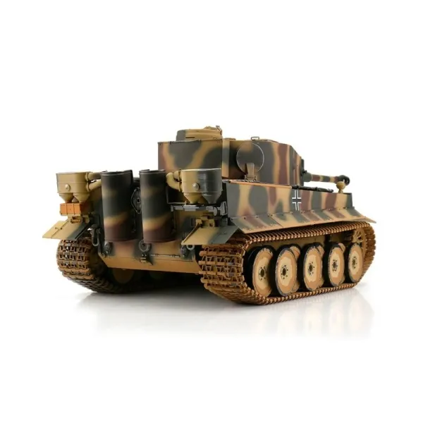 1/16 Torro RC Tiger I Frühe Ausführung tarn mit BB-Schussfunktion und Metallketten