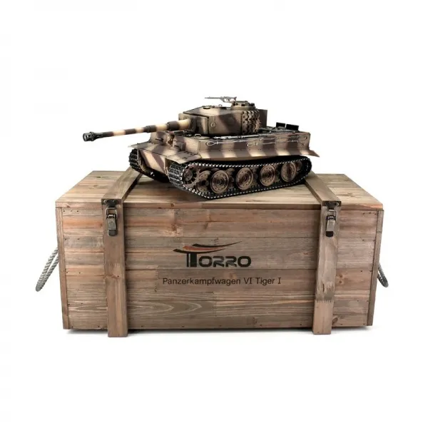 1/16 RC Tiger I Late Version desert BB Smoke Torro Pro Edition