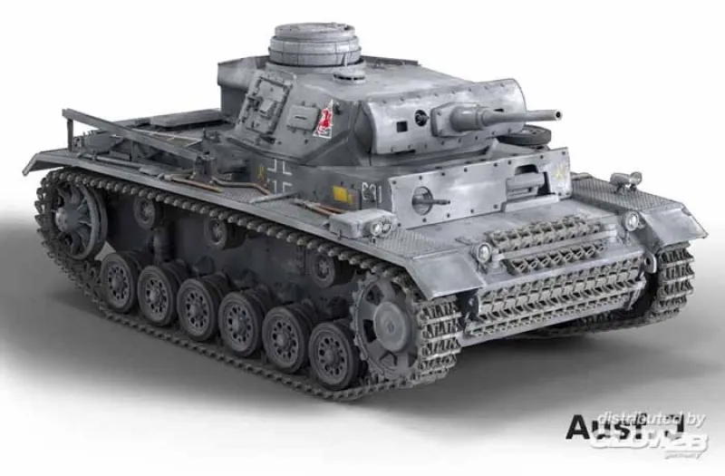 Heller tank building kit 30321 panzer 3 scale 1/16