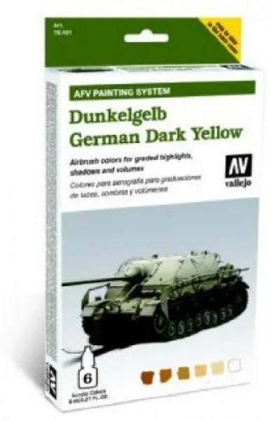 78401 Vallejo Model Air Acrylfarben German Dark Yellow Deutsches Dunkelgelb