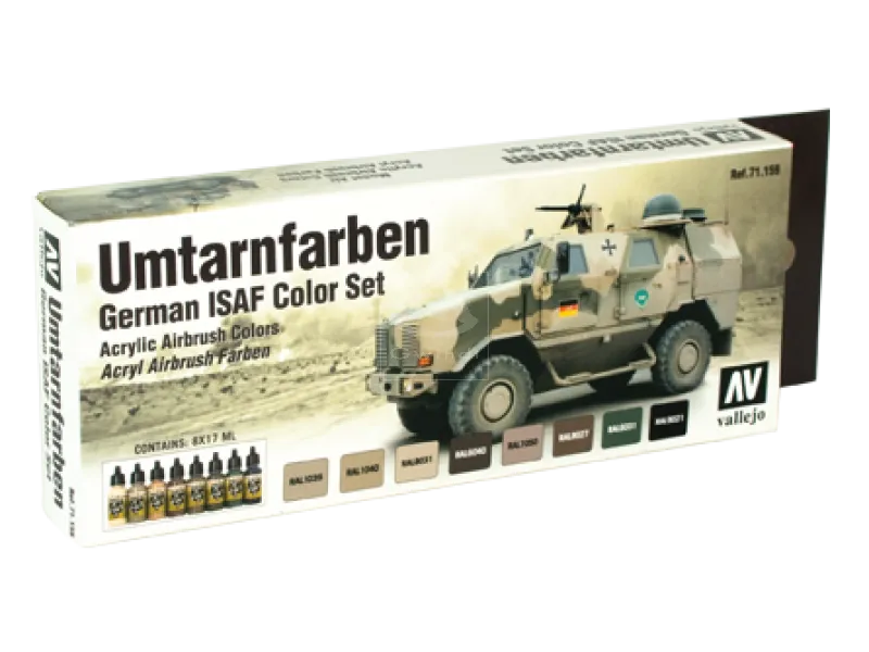 Airbrush Tank Color Set "Umtarnfarben-Set" Vallejo 71159