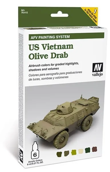 Model Air Set AFV US Vietnam Olive Drab Set (6)