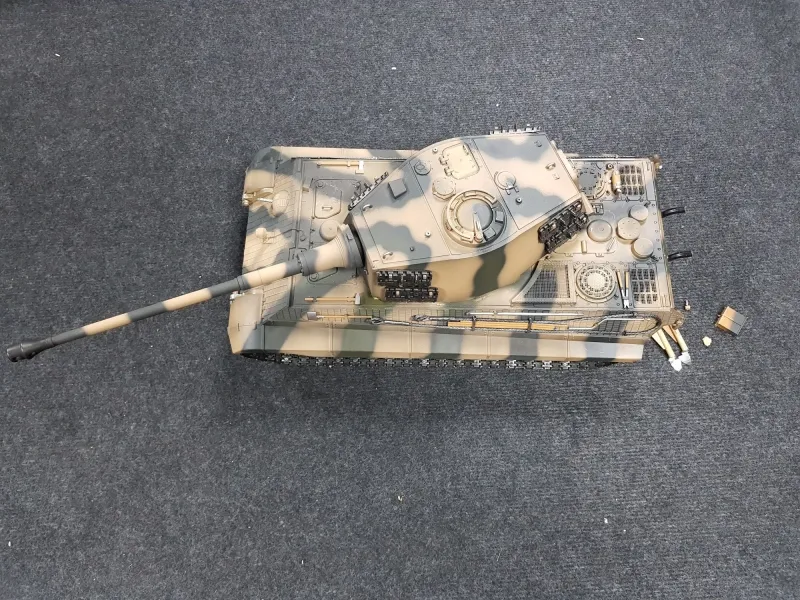 BWARE 1/16 RC Panzer Königstiger Tiger II Tarn BB Kanonenrauch Torro Profi Edition