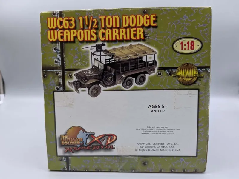 WC63 1 1/2 Ton Dodge Weapons Carrier im Maßstab 1:18