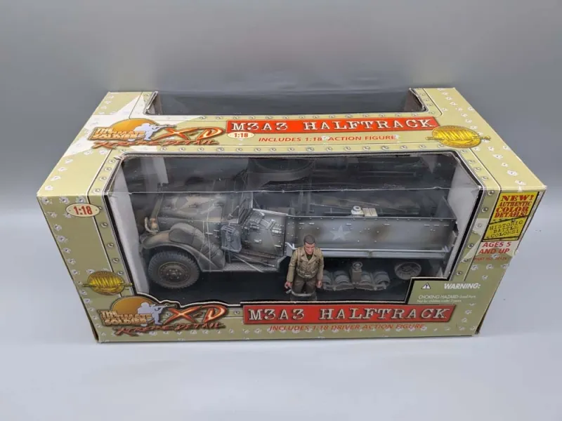 21st Century Toys M3A3 Halftrack in 1:18 scale with figure