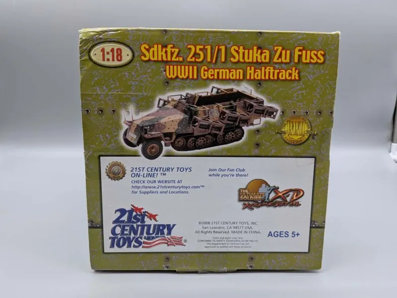 21st Century Toys Sdkfz. 251/1 Stuka zu Fuß WW2 German Half Truck in 1:18 scale