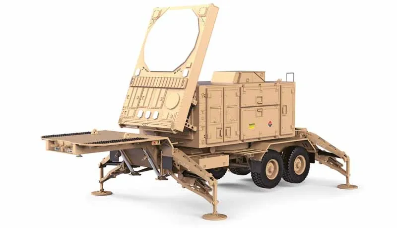 U.S. M747 Semi-Trailer Radar sand KIT Scale 1:12