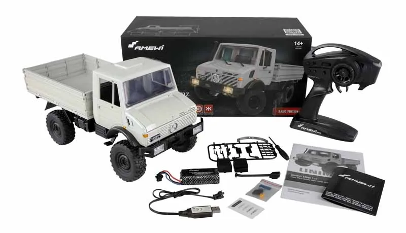 1/12 Mercedes-Benz Unimog Basic 4WD RTR Grau