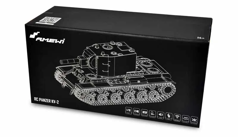 RC Tank Heng Long KV2 1:16 Advanced Line IR / BB Amewi Edition 2.4 GHz TK7.0