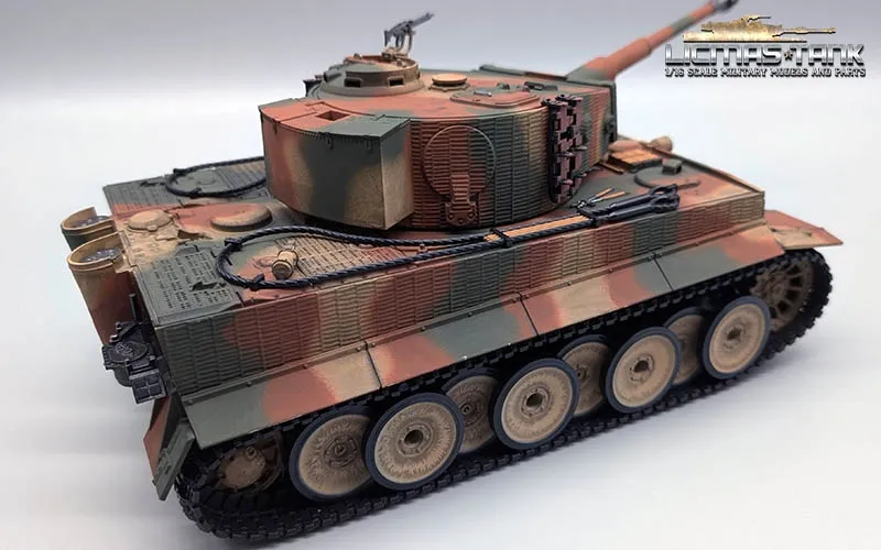 1:24 RC Panzer Deutscher Tiger 1 Mittlere Version Taigen mit Infrarot-Kampfsystem