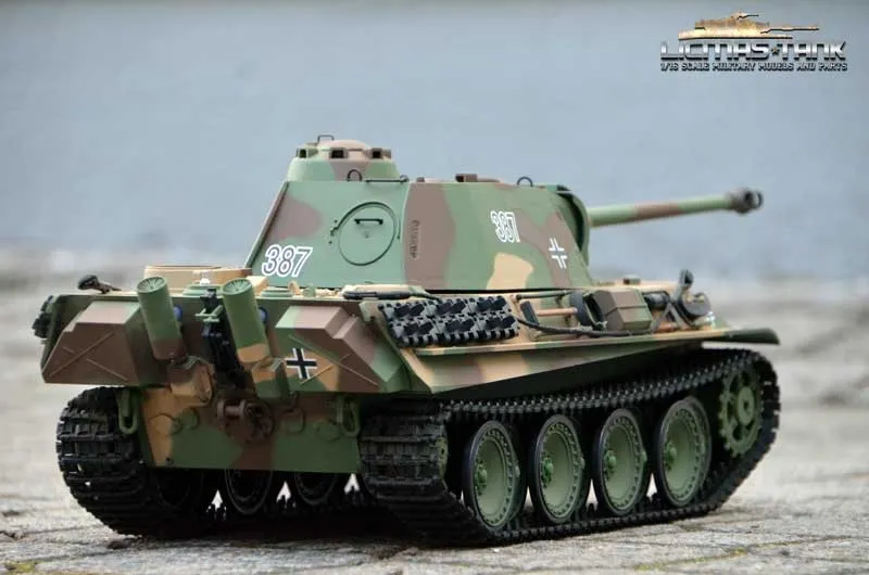 Schussfunktion RC PANZER HENG LONG 3879 German Panther mit Rauch Sound u 