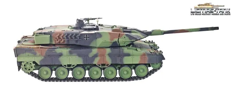 RC Panzer Taigen Leopard 2A6 IR Metall Edition PRO 1:16 Flecktarn Bundeswehr